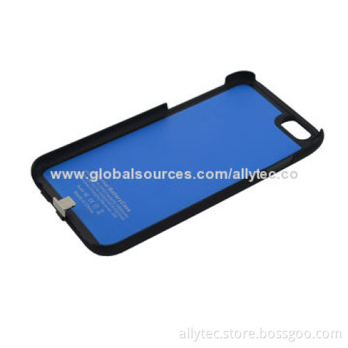 2800mAh Power case for iPhone 6, with 5 blue LEDs display capacity